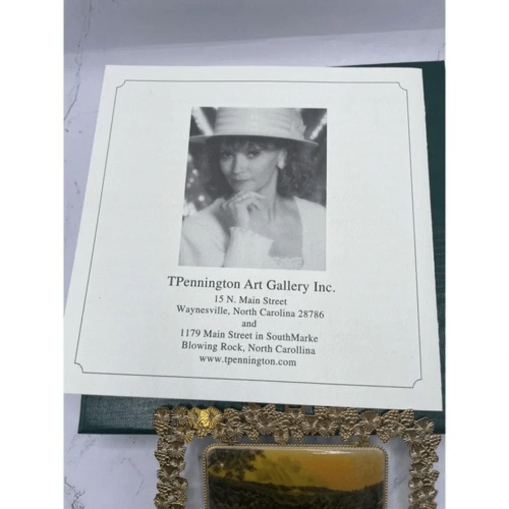 Teresa Pennington Broyhill Park Gazebo 2003 Ornament 24K Gold Signed AP‎ 19/30